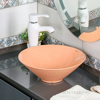 Раковина накладная MELANA 7020-B5-806 41х41см