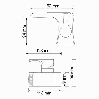 Смеситель для раковины WASSERKRAFT Berkel 4869 хром