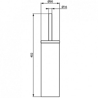 Ёршик IDEAL STANDARD IOM A9108MY нержавеющая сталь