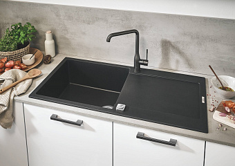 Мойка кухонная GROHE K500 31645AP0 100х50см чёрный матовый