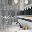 Декор KERAMA MARAZZI Келуш HGD\A483\35006 чёрно белый глянцевый 14х34см 0,048кв.м.