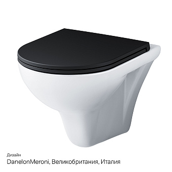 Унитаз подвесной AM-PM Gem C901700SCmb безободковый с микролифтом