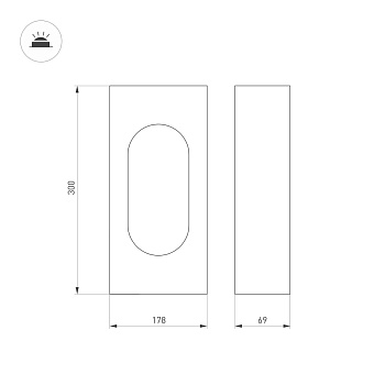Светильник ландшафтный Arlight Muse 037525 12Вт IP65 LED тёмно-серый