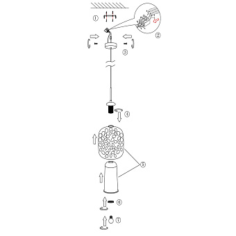 Светильник подвесной Maytoni Dolce MOD001PL-01GR 40Вт E27