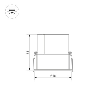 Светильник точечный встраиваемый Arlight S-Atlas-Built 035467 25Вт LED