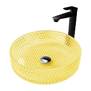 Раковина накладная Abber GLAS AK2301Y 39,5х39,5см