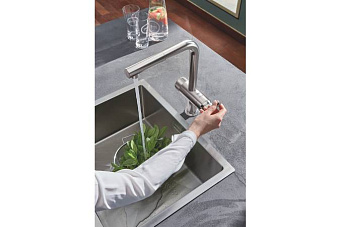 Смеситель для кухни GROHE Blue Pure Minta 30382DC0 высокий излив хром