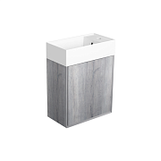 Тумба под раковину подвесная SIMAS Agile AGM50 BIANCO MATT/ BARRIQUE 27х50х51см