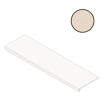Плитка для ступеней Atlas Concord Италия Boost Natural A7IQ Kaolin Scalino 33х120см 0,396кв.м. матовая