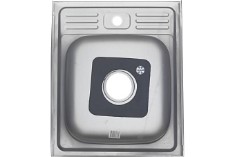 Мойка кухонная MELANA ДЕКОР 099D t (*10) 50х60см хром