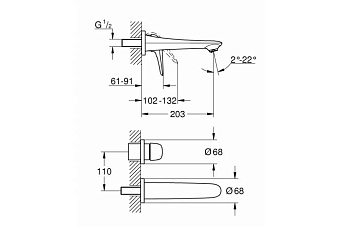 Внешняя часть смесителя GROHE 29097003