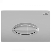 Панель смыва D&K DB1399002 матовый хром