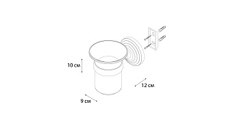 Стакан в ванную FIXSEN RETRO FX-83806 античная латунь