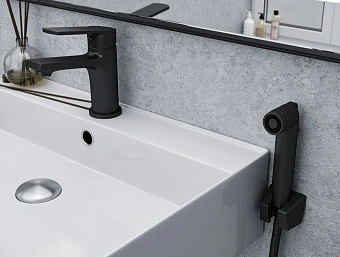 Смеситель для раковины ESKO SINGAPORE SB 27H чёрный матовый