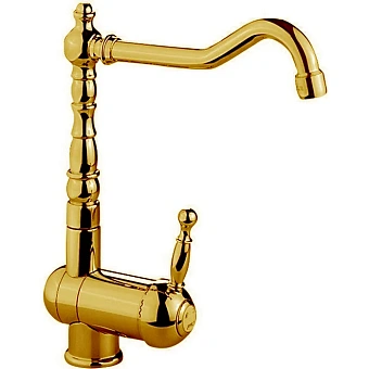 Смеситель для кухни Cisal Arcana Royal AY00153024 высокий излив золото