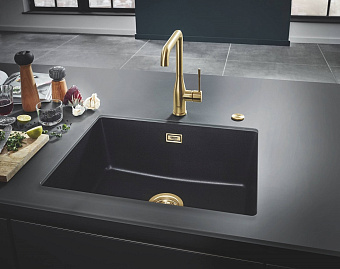 Мойка кухонная GROHE K700U 31655AP0 61х46см чёрный матовый