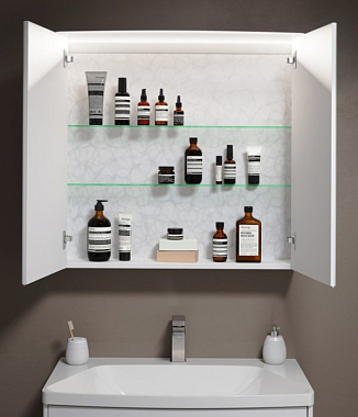 Шкаф зеркальный AQWELLA Neringa NER0408 17х80х76см