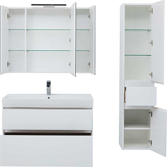 Тумба с раковиной AQUANET Бруклин 212599 43,6х98,2х66,2см