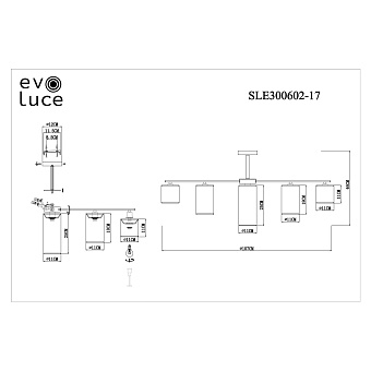 Светильник потолочный Evoluce ESSENZA SLE300602-17 680Вт E14