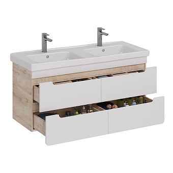 Тумба под раковину подвесная LEMARK Olivia LM08OL125T 45х120х54см