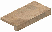 Плитка для ступеней Atlas Concord Италия Aix A0TW Beige Elemento L Strutturato 15х30см 0,36кв.м. неполированная