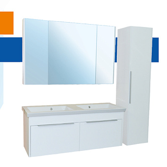 Шкаф зеркальный Azario SICILIA CS00061926 15х119х75см без подсветки