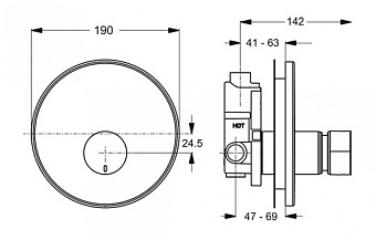 Излив IDEAL STANDARD B8300AA