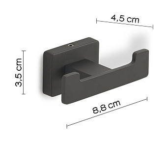 Крючок Gedy Atena 4426(14) чёрный матовый