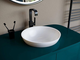 Раковина встраиваемая сверху SALINI MAREA 1802203MRF S-Stone матовая 41,5х41,5см