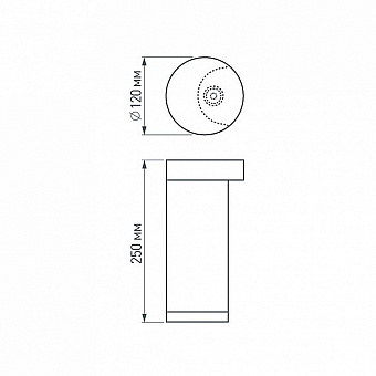 Светильник ландшафтный Arlight LGD-Round 020335 12Вт IP54 LED чёрный