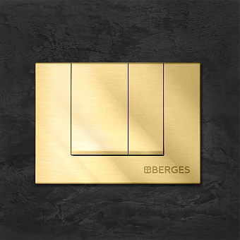 Кнопка для инсталляции BERGES NOVUM S9 золото глянец