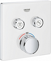Смеситель для душа GROHE Grohtherm SmartControl 29156LS0 белый/хром