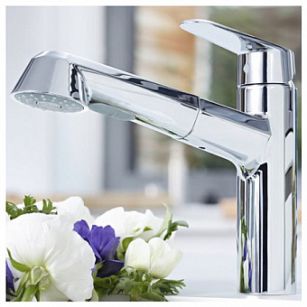 Смеситель для кухни GROHE Eurodisc Cosmopolitan 32257002 поворотный излив хром