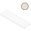 Плитка для ступеней Atlas Concord Италия Prism A4YU Cotton Scalino 33х120см 0,396кв.м. неполированная