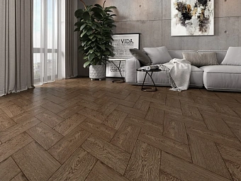 Паркет итальянская ёлка Eppe Parkett Alberga дуб Pepper AL 1207 416х180х15мм 1кв.м