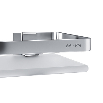 Полка в ванную прямоугольная AM-PM Sense L A7455100 1-ярусная 13х32см серебристый