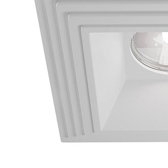 Светильник точечный встраиваемый Maytoni Gyps Modern DL005-1-01-W 35Вт GU10