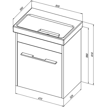 Мебель для ванной AQUANET Августа 254067 белый