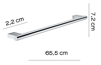 Полотенцедержатель Gedy Canarie A221/60(13) хром 65,5см