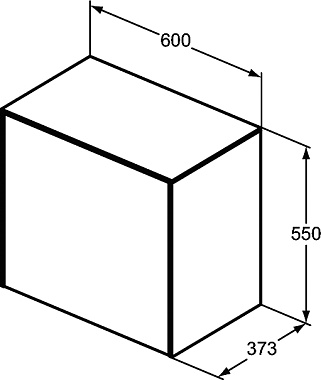 Тумба под раковину подвесная IDEAL STANDARD CONCA T4317Y1 37,3х60х55см