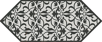 Декор KERAMA MARAZZI Келуш HGD\A481\35006 чёрно белый глянцевый 14х34см 0,048кв.м.