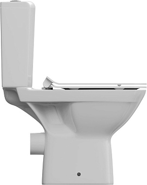 Унитаз напольный CERSANIT CARINA KO-CAR011-35-COn-S-DL безободковый с микролифтом