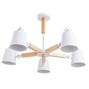 Люстра потолочная Arte Lamp OSCAR A7141PL-5WH 40Вт 5 лампочек E27