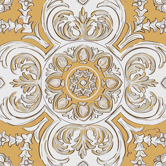 Декор KERAMA MARAZZI Алмаш HGD\B510\SG9174 центр жёлтый 30х30см 0,09кв.м.