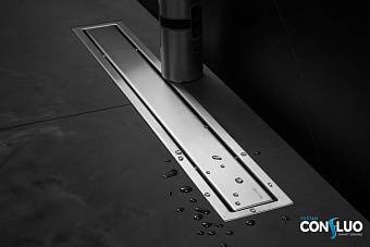 Щелевой душевой трап Pestan Confluo Premium Line 650 69,6х13,6см горизонтальный сток