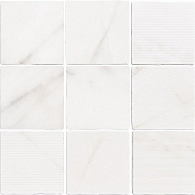 Матовый керамогранит WOW Gea 120288 Carved Calacatta 12,1х12,1см 0,542кв.м.