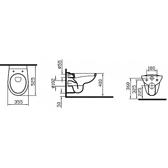 Инсталляция с унитазом VITRA Normus 9773B003-7202