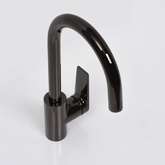 Смеситель для кухни WASSERKRAFT Glan 6607 поворотный излив чёрный