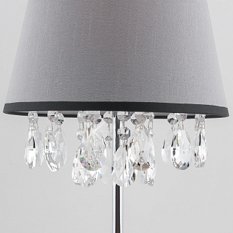 Настольная лампа Eurosvet Opera 01036/1 хром/прозрачный хрусталь Strotskis 60Вт E14