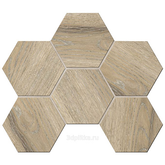 Керамическая мозаика ESTIMA DAINTREE Mosaic/DA02_NS/25x28,5x10/Hexagon Heagon Rusty Beige 25х28,5см 0,071кв.м.
